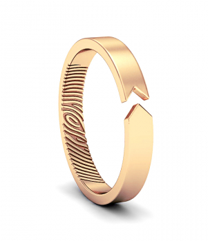 Кольцо с отпечатком пальца (Мод.256)